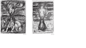Europas forente stater. Litografiar av Edvard Munch